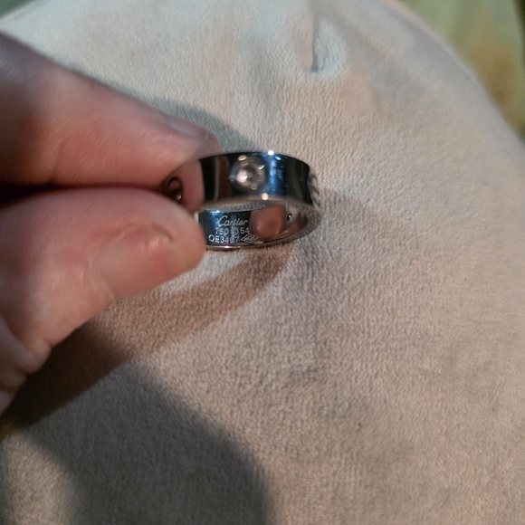 Silver Ring with Clear Gemstones - Picture 6 of 6